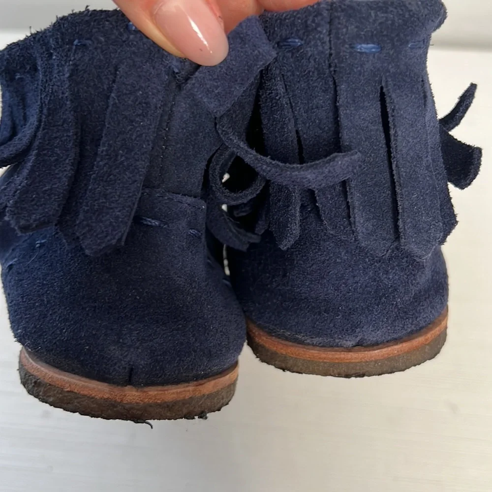 Splendid navy suede booties